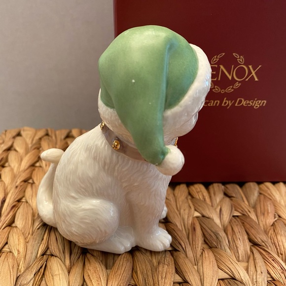 Lenox “Santa’s Kitty Elf” Porcelain American by Design 4 1/8” Figurine. Retired - Picture 4 of 10